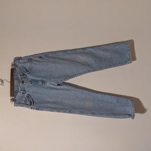 Light washed straight leg Wrangler jeans